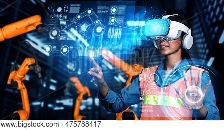 Advanced Robot Arm System For Digital Industry And Factory Robotic Technology . Automation Manufactu
