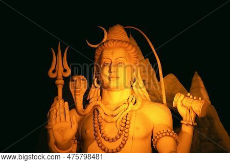 Beautiful Statue Of Lord Shiva, Sagar, Madhya Pradesh, India.