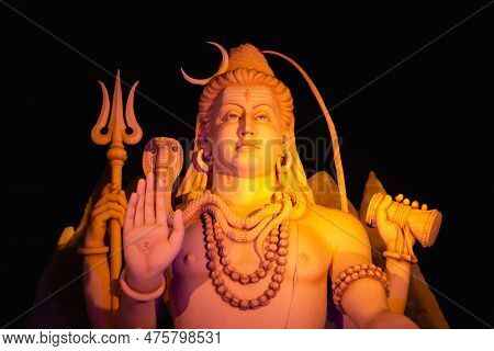 Beautiful Statue Of Lord Shiva, Sagar, Madhya Pradesh, India.