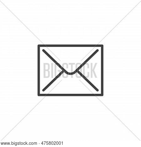 Email Message Line Icon. Linear Style Sign For Mobile Concept And Web Design. Ui Envelope Mail Outli