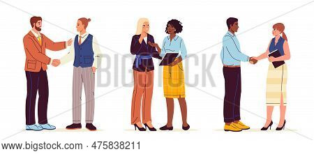 People Handshake Concept. Metaphor For Successful Negotiations. Teacher And Student, Business Partne