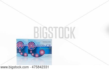 Chonburi, Thailand-january 30, 2022: Subsyde-cr Isolated On White Background. Painkiller Medicine. D