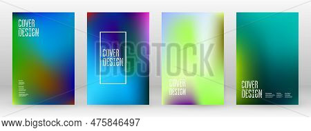 Pastel Soft. Rainbow Gradient Set. Color Background. Pink, Green, Red, Blue, Violet, Yellow Blurred 