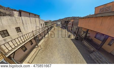 Sioux City Park, Gran Canaria - April 2023: Western-themed Amusement Park Sioux City In Gran Canaria