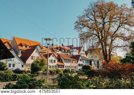 Old National German Town House In Bietigheim-bissingen, Baden-wuerttemberg, Germany, Europe. Old Tow
