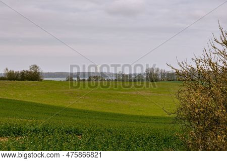 Walking Across The Fields Close To Teschow With A View To Travemünde