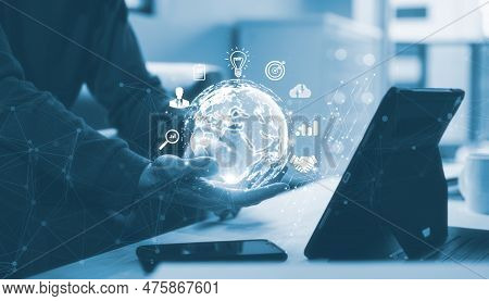 Digital Transformation Technology Strategy, Iot, Internet Of Things. Transformation Of Ideas And The