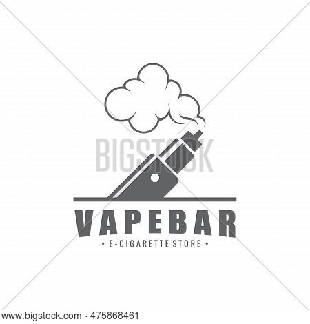 Vape Or E-cigarette Logo Template
