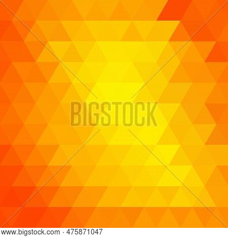 Abstract Geometric Background. Gold Autumn Polygonal Vector.