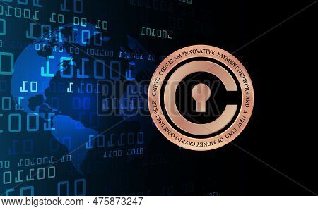 Images Of Civic-cvc Virtual Currency. 3d Illustrations
