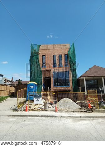 Sunday June 11 2033 New Home Construction In Toronto Ontario Canada In The Oakwood Village Neighbour