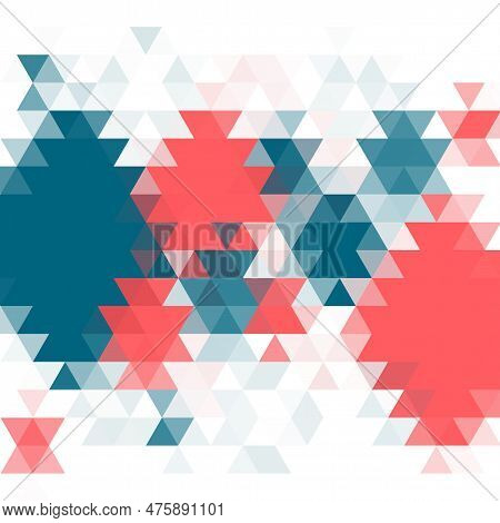 Colored Geometric Image. Vector Background. Modern Illustration.