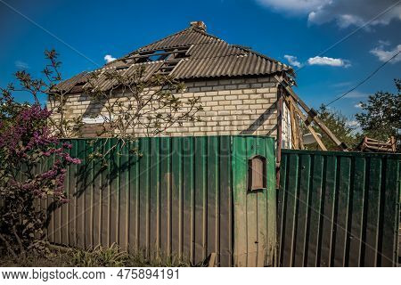 War In Ukraine, Village Of Yampil, Donetsk Oblast In Ukraine- 05 May 2023
