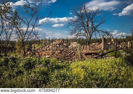War In Ukraine, Village Of Yampil, Donetsk Oblast In Ukraine- 05 May 2023