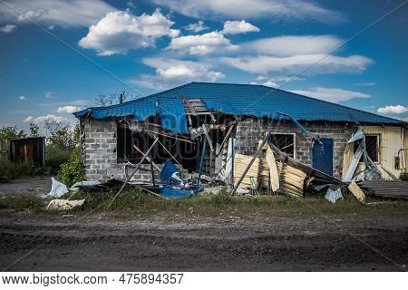 War In Ukraine, Village Of Yampil, Donetsk Oblast In Ukraine- 05 May 2023