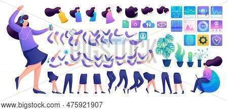 Constructor For Creating A Young Girl N2. Create Your Own Character With A Set Of Hands And Feet. Fl