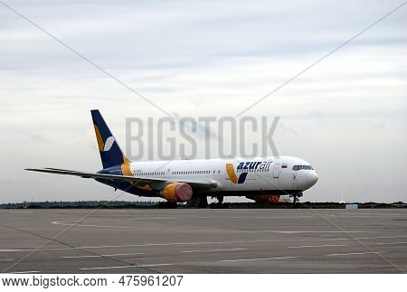 Moscow, Russia - May The 1st, 2023: Passenger Supersonic Plane Boeing 373-800 Of Azur Charter Airlin