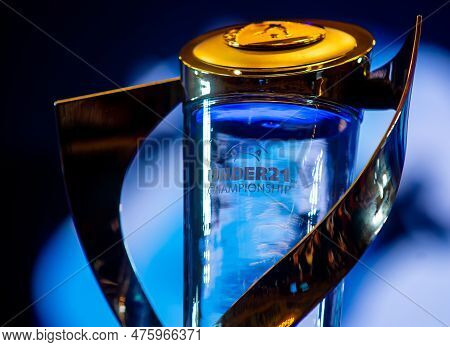 Bucharest, Romania - October 18, 2022: 2023 Under-21 Euro Final Tournament Draw. This Image Is For E