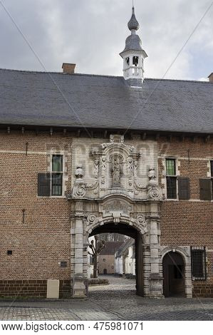 The Beautiful Baroque Style Entrance Gate To The Beguinage Of Diest. Dating From 1671 The Gate Is Fo