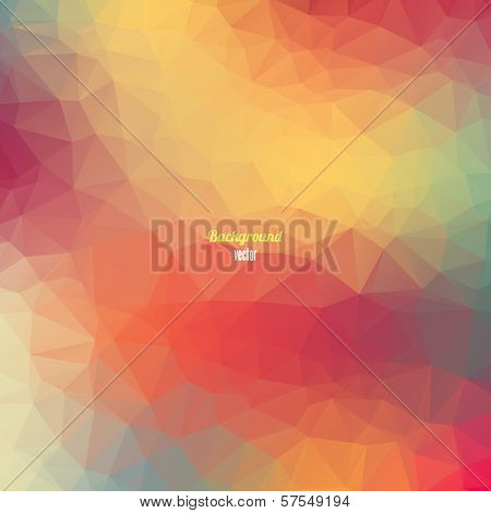 Colorful geometric background with triangles.
