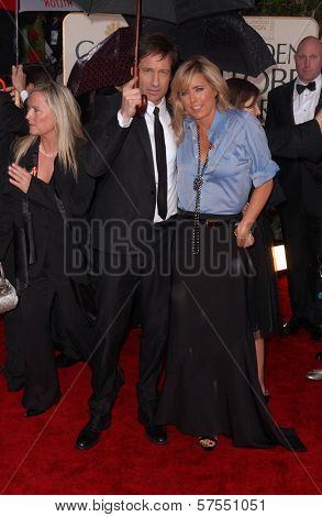 David Duchovny and Tea Leoni at the 67th Annual Golden Globe Awards, Beverly Hilton Hotel, Beverly Hills, CA. 01-17-10