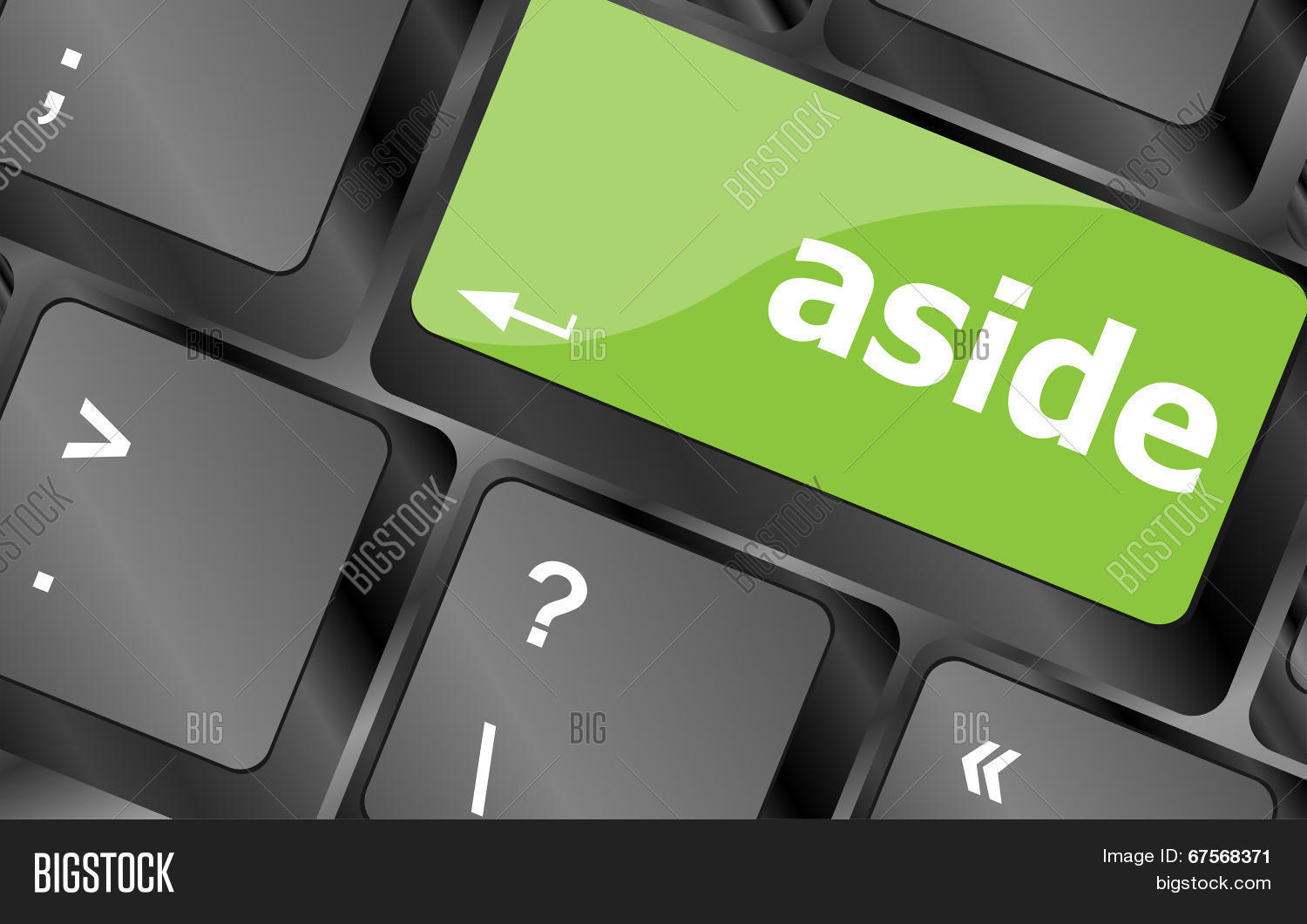 Aside Word On Keyboard Image & Photo (Free Trial) | Bigstock