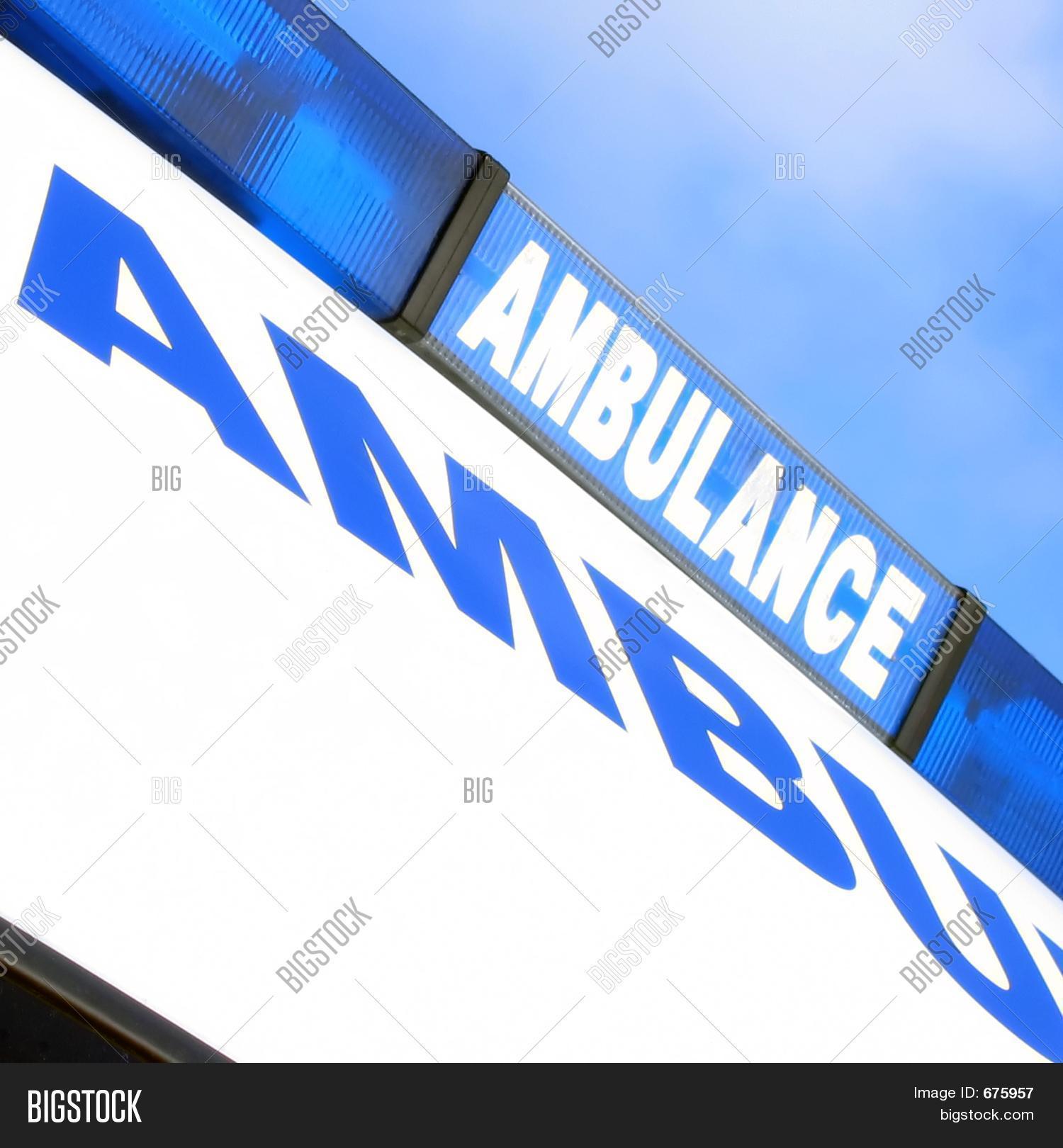Ambulance Sign Image & Photo (Free Trial) | Bigstock