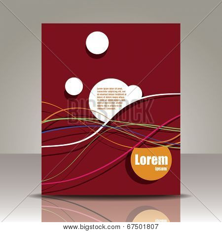 Vector  brochure, flyer, magazine cover & poster template