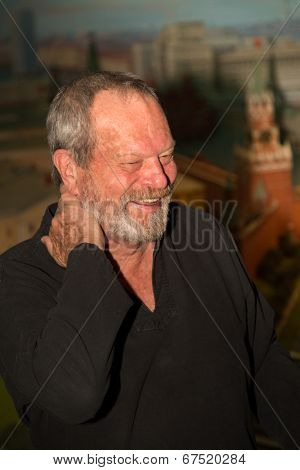 MOSCOW - JUNE, 14: American director Terry Gilliam at the Premiere of his movie The Zero Theorem at the Ukraina Hotel. June 14, 2014 in Moscow, Russia