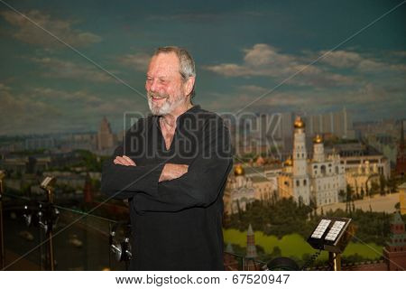 MOSCOW - JUNE, 14: American director Terry Gilliam at the Premiere of his movie The Zero Theorem at the Ukraina Hotel. June 14, 2014 in Moscow, Russia
