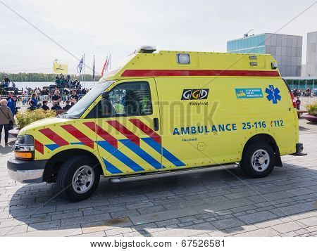 Dutch Ambulance In Action