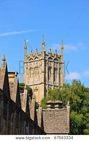 St James church tower, Chipping Campden.