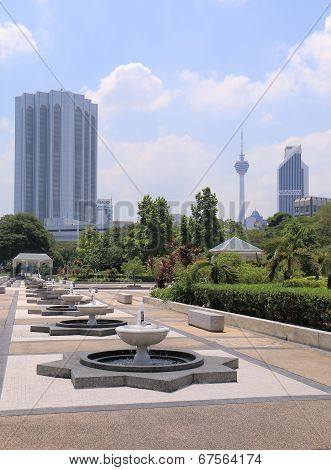 National Mosque and KL tower Kuala Lumpur
