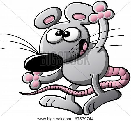 Nice mouse waving hello