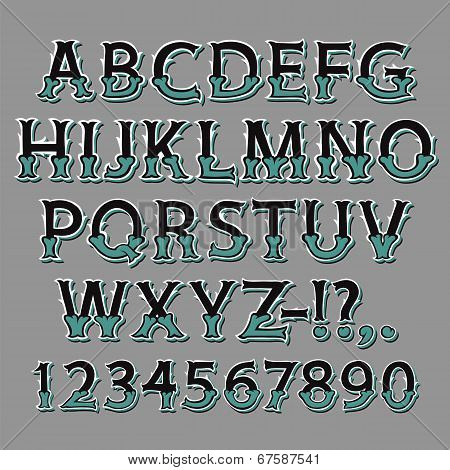 Halloween Bone Isometric Font
