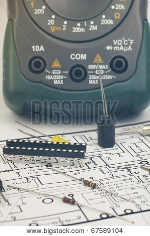 Group Of Electronic Components