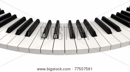 Piano keys (clipping path included)