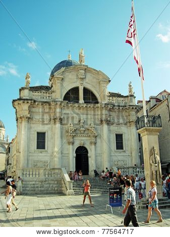 Church Of St Blaise In Old City Of Dubrovnik,croatia
