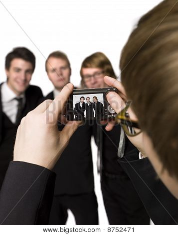 Mann nehmen Foto