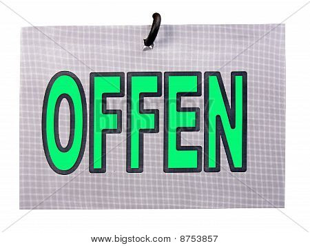 aberto - sinal offen