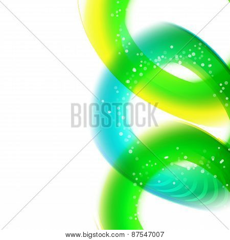 Modern Fresh Colors Curves Right Oriented Tape