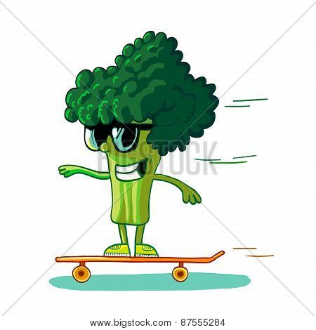 Broccoli Skateborder