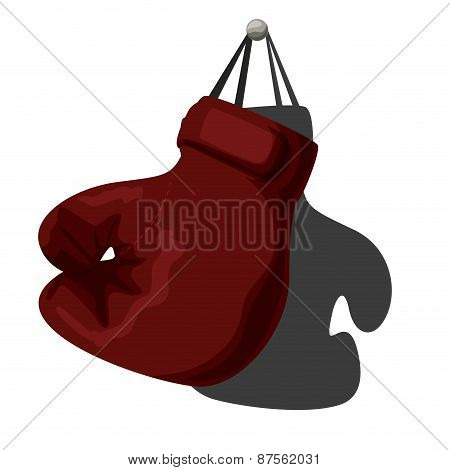 boxing label design vector illustration eps10 graphic