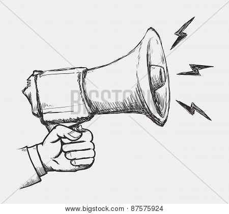 megaphone icon design vector illustration eps10 graphic