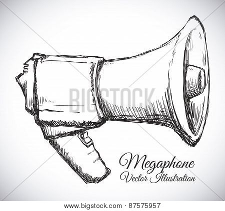 megaphone icon design vector illustration eps10 graphic