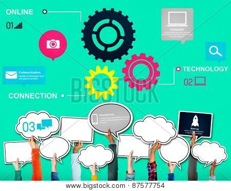 Team Functionality Industy Teamwork Connection Technology Concept