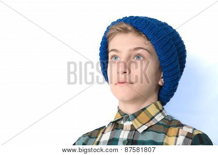 Portrait Of A Tween Boy In A Hat