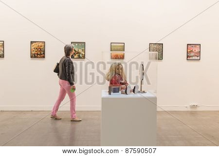 People Visiting Miart 2015 In Milan, Italy