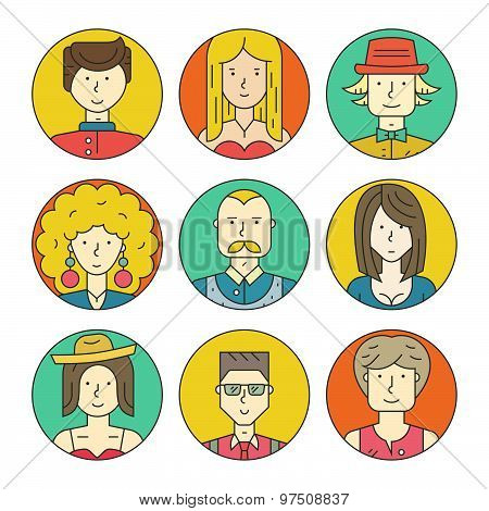 Linear People Icons