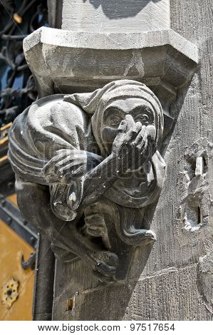 Gargoyle On The New Town Hall In Munich